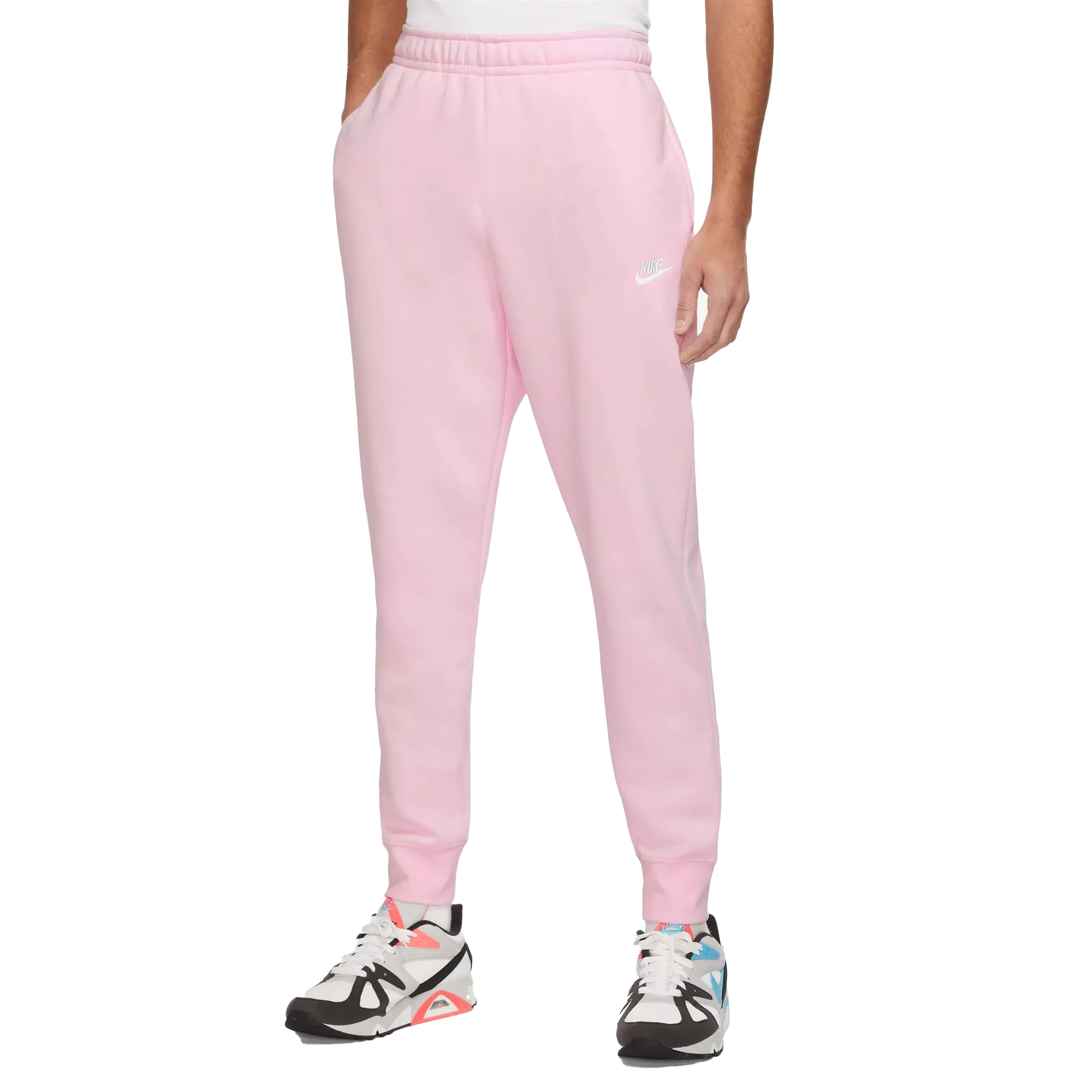 Nike mens pink online joggers